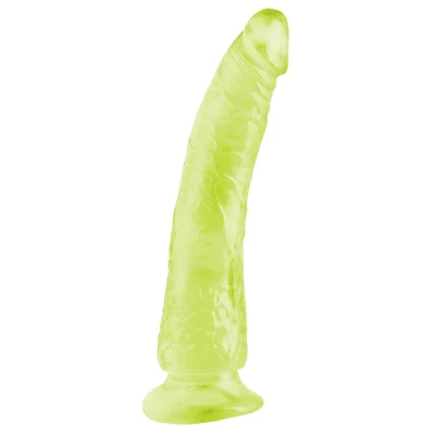 Basix Rubber Works  Slim 17,78 cm with Suction Cup - Colour Glow in the Dark