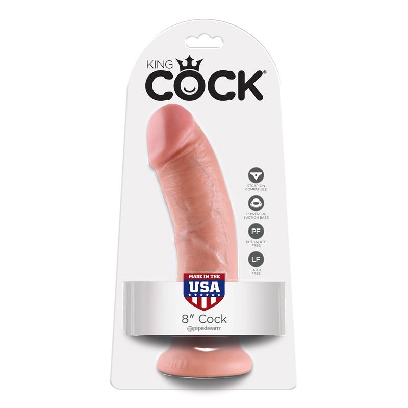 King Cock 20,32 cm Cock 8 - Flesh