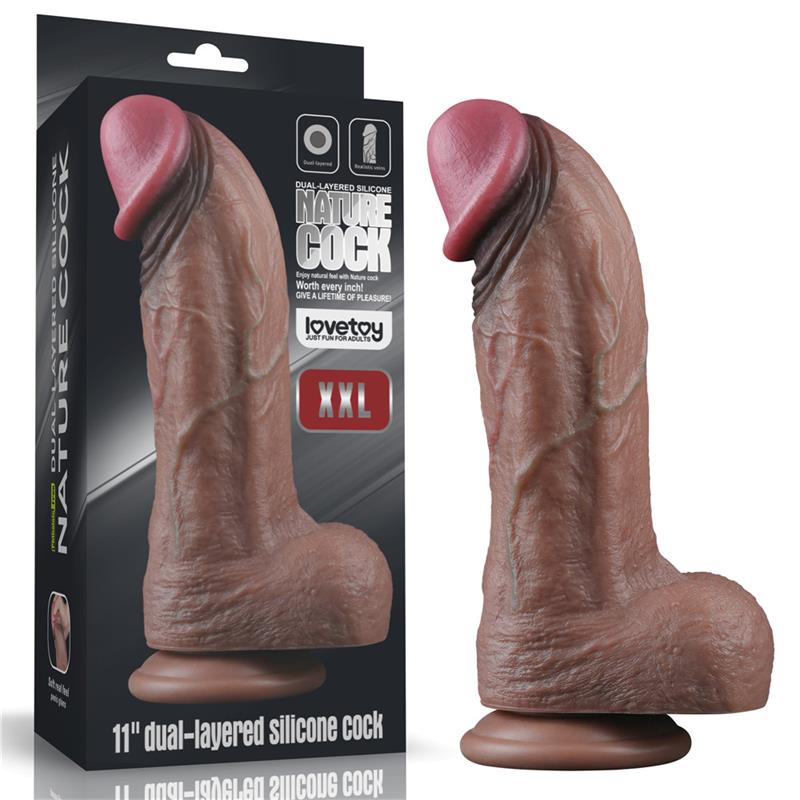 Dildo Dual Layered Silicone XXL 11