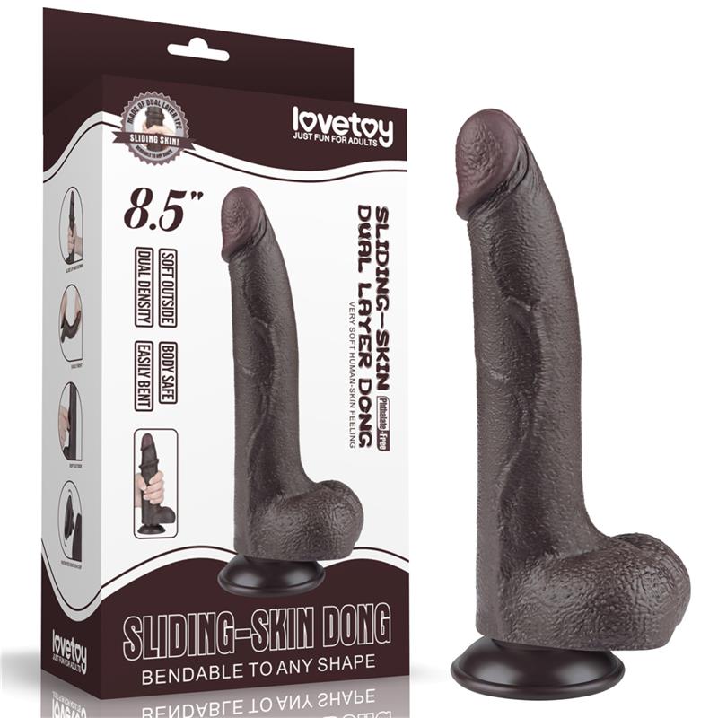 Sliding Skin Dual Layer Dildo 8.5