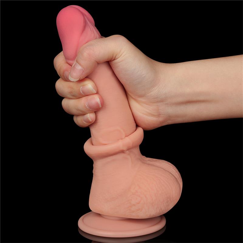 Sliding Skin Dual Layer Dildo 7.5