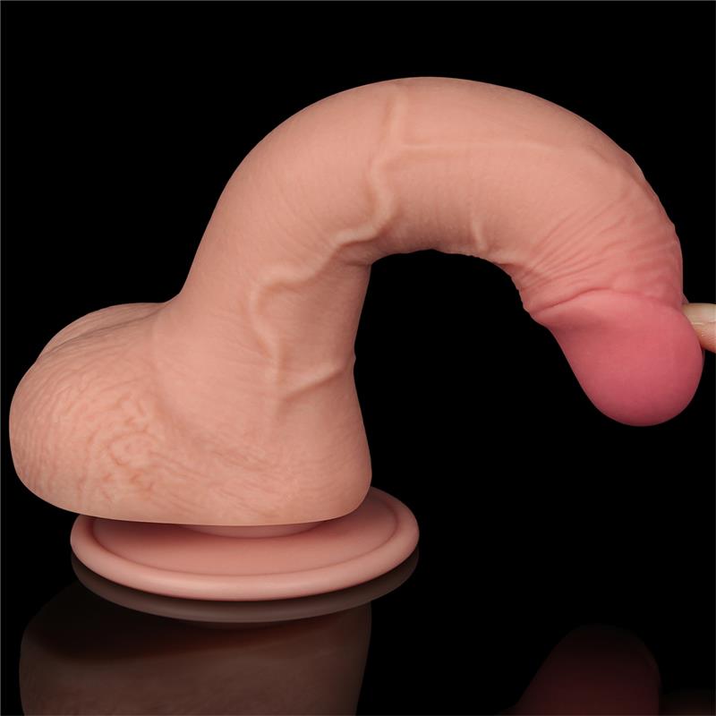 Sliding Skin Dual Layer Dildo 7.5