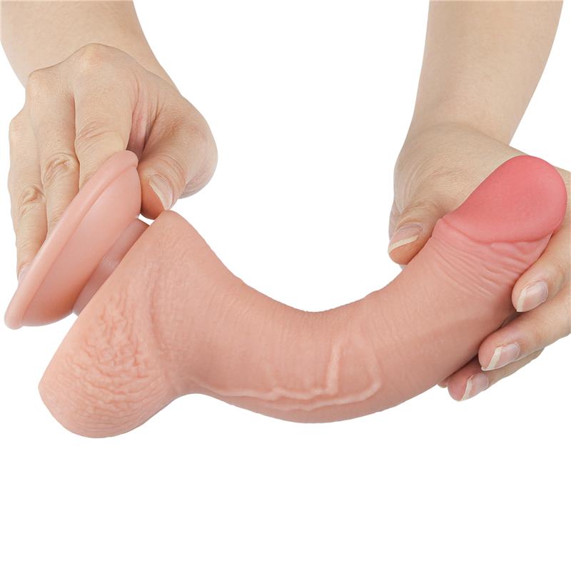 Sliding Skin Dual Layer Dildo 7.5