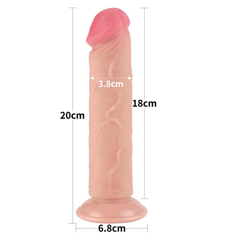 Sliding Skin Dual Layer Dildo 8