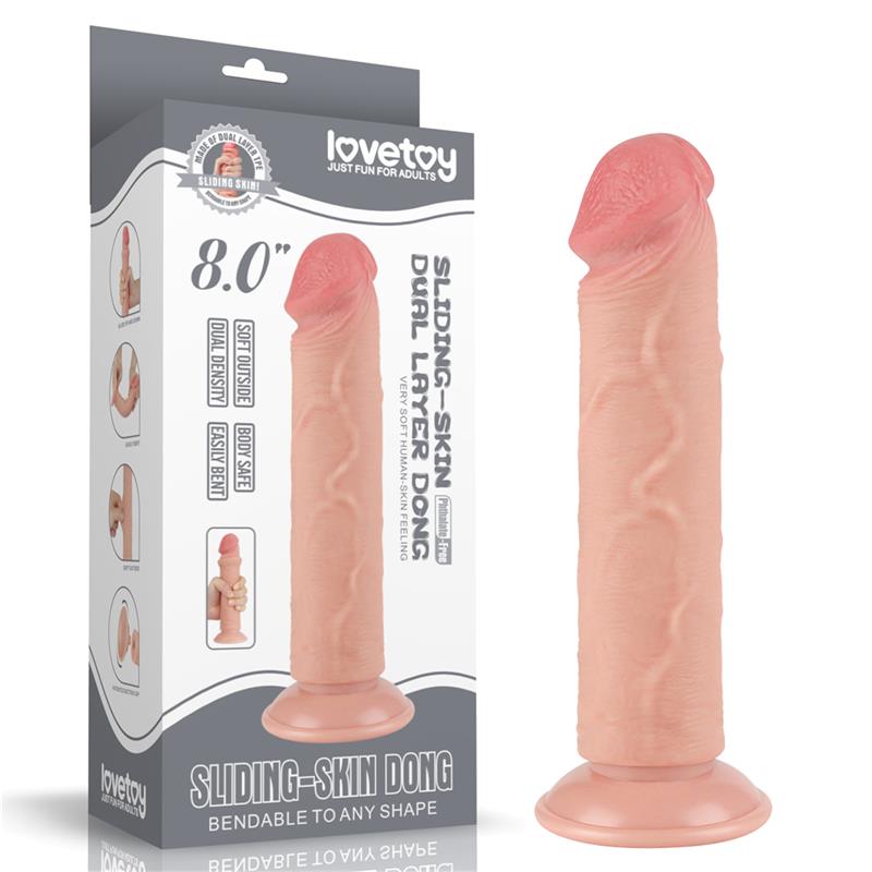 Sliding Skin Dual Layer Dildo 8