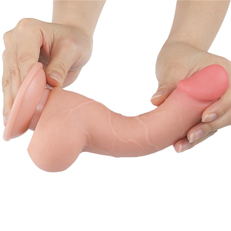 Sliding Skin Dual Layer Dildo 7.5