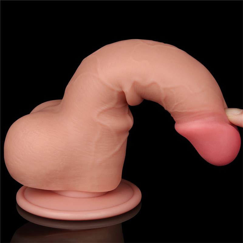 Sliding Skin Dual Layer Dildo 7.5