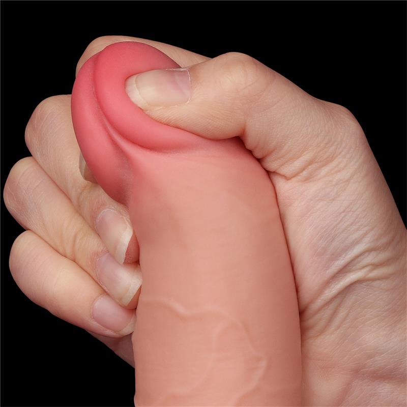 Sliding Skin Dual Layer Dildo 7.5