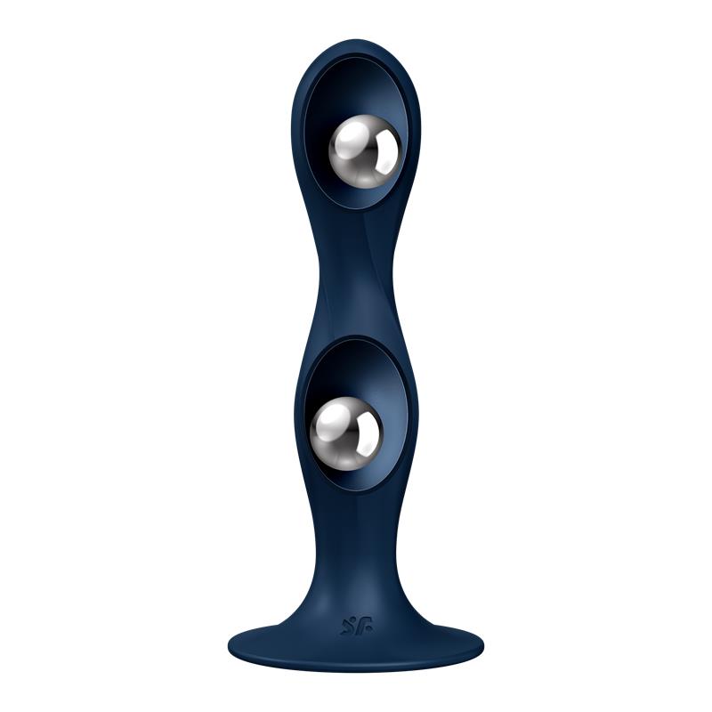 Double Ball-R Weighted Dildo Dark Blue