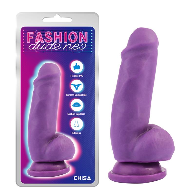 Dual Density Dildo Purple 6.9