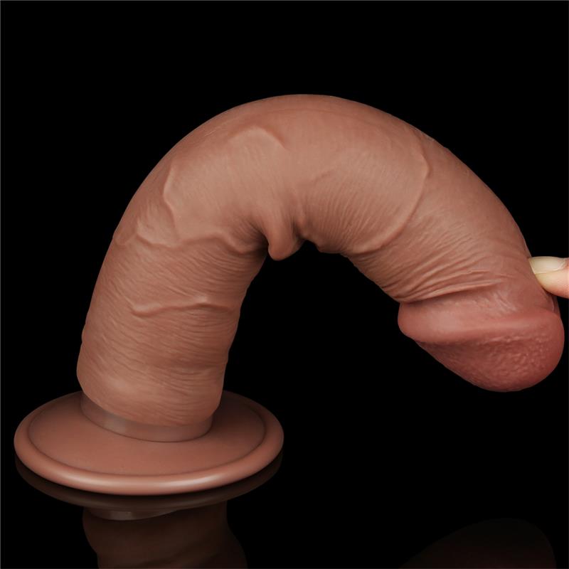 Dildo Sliding Skin 8 Brown