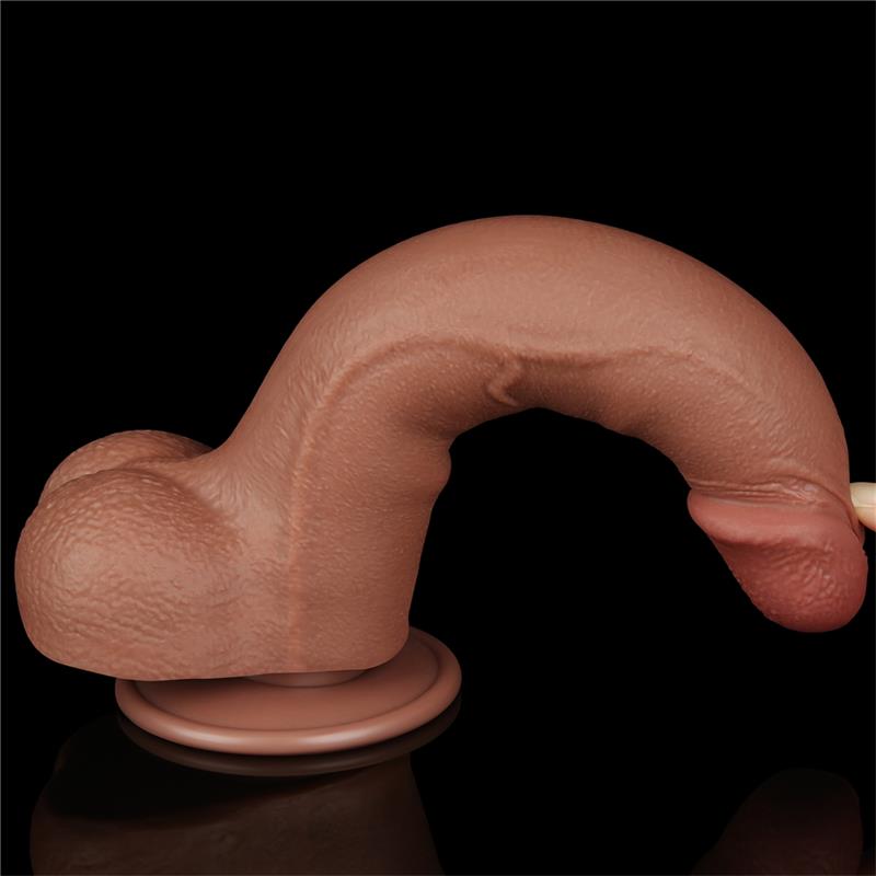 Dildo Sliding Skin 8.5 Brown