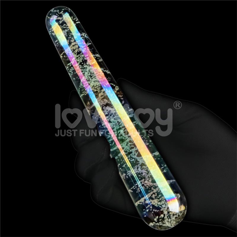 Glow in the Dark Glass Dildo Twilight Gleam Slim