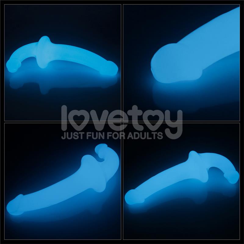 Double dildo Lumino Play Blue Light 10.5