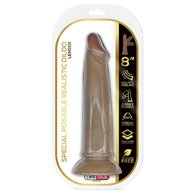 Lenser Articulable-Posable Realistic Dildo 8 Brown