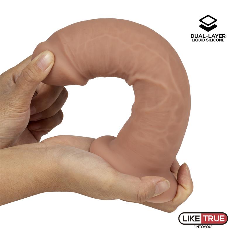 Realistic Dildo Liquid Silicone Dual Layer 8.25