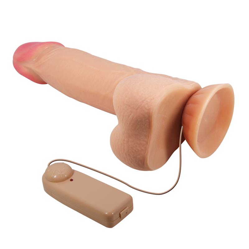 Realistic Vibrator with Remote Control, Dual Density, and Sliding Skin