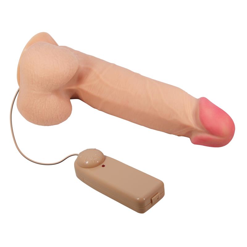 Realistic Vibrator with Remote Control, Dual Density, and Sliding Skin