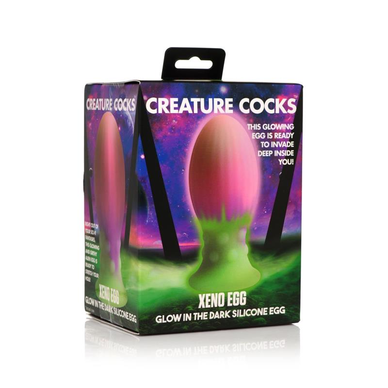 Glow-In-The-Dark Silicone Xeno Egg XL 6.9