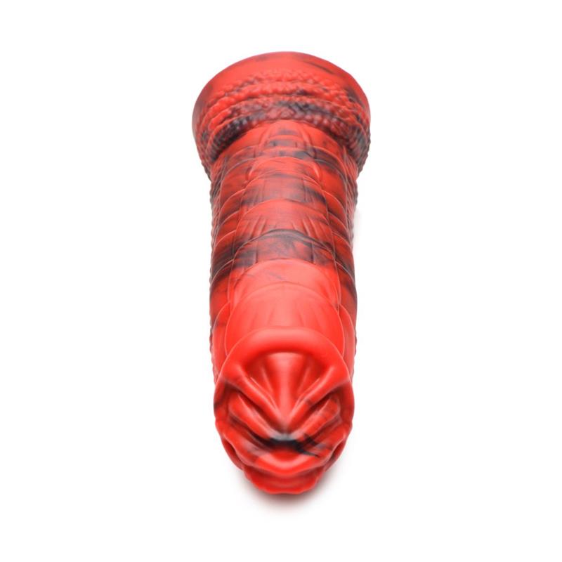 Fire Dragon Red Scaly Dildo