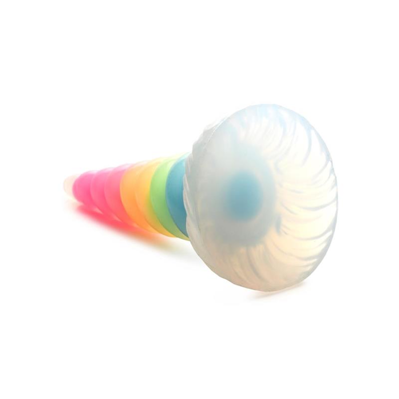 Luminescent Rainbow Dildo Glow-in-the-dark