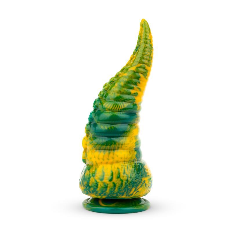 Tentacle Delight Green and Yellow Dildo 22.4 cm - 8.8