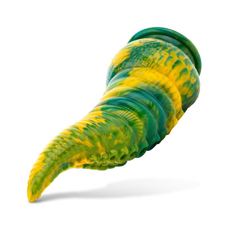 Tentacle Delight Green and Yellow Dildo 22.4 cm - 8.8